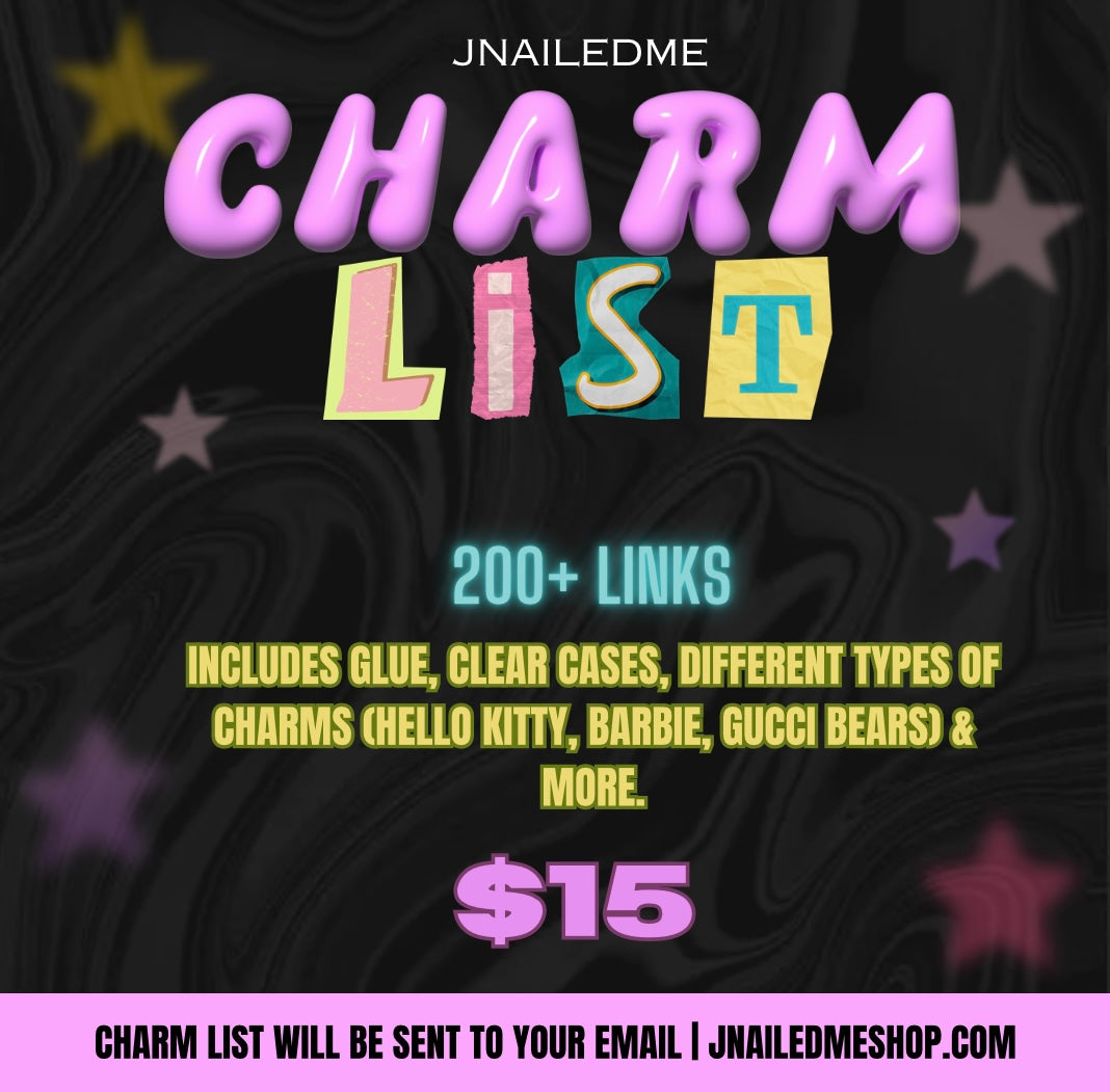 ☆ charm list ( digital file) ☆